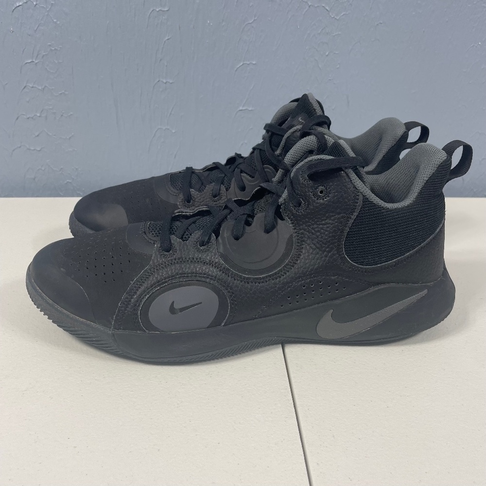 NIKE Fly By Mid 2 Mens 11 Black Basketball Shoes Sneakers CU3501-004